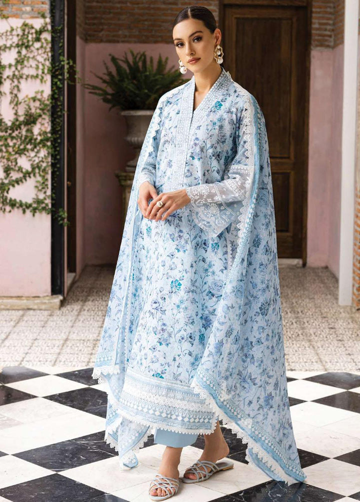 Tahra By Zainab Chottani Embroidered Lawn Suits Unstitched 3 Piece TZC23L Eden 3B - Summer Collection