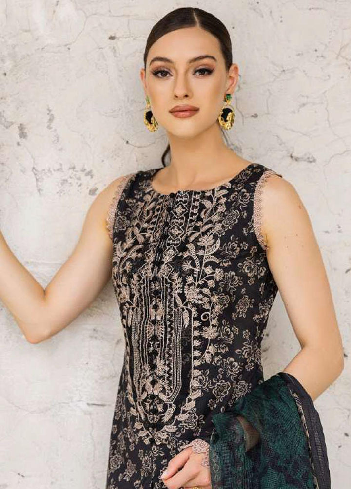 Tahra By Zainab Chottani Embroidered Lawn Suits Unstitched 3 Piece TZC23L Onyx Aura 6B - Summer Collection