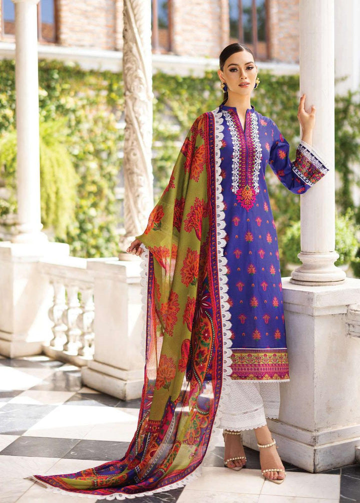 Tahra By Zainab Chottani Embroidered Lawn Suits Unstitched 3 Piece TZC23L Whipsy Lush 8A - Summer Collection