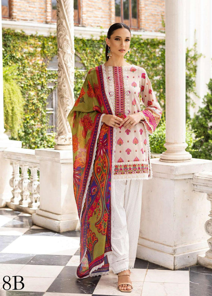Tahra By Zainab Chottani Embroidered Lawn Suits Unstitched 3 Piece TZC23L Whipsy Lush 8B - Summer Collection