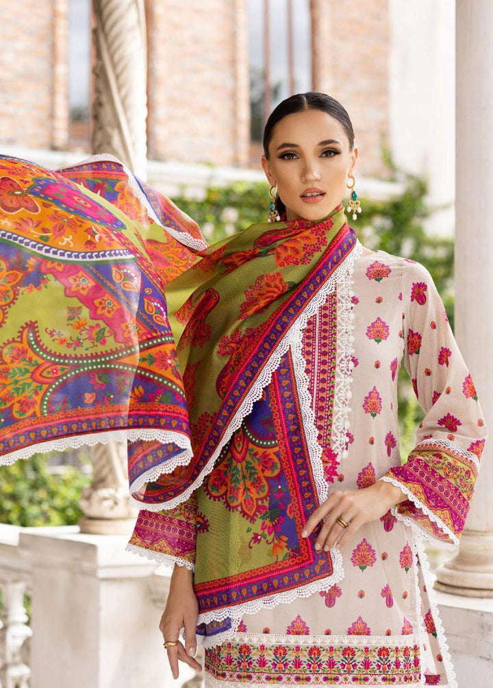 Tahra By Zainab Chottani Embroidered Lawn Suits Unstitched 3 Piece TZC23L Whipsy Lush 8B - Summer Collection