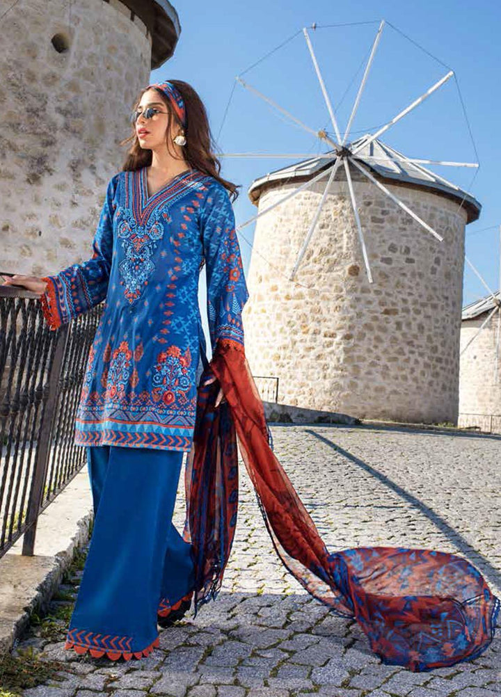 Tahra by Zainab Chottani Embroidered Lawn Suits Unstitched 3 Piece TZC21L 10B RUSTIC GLAM - Summer Collection