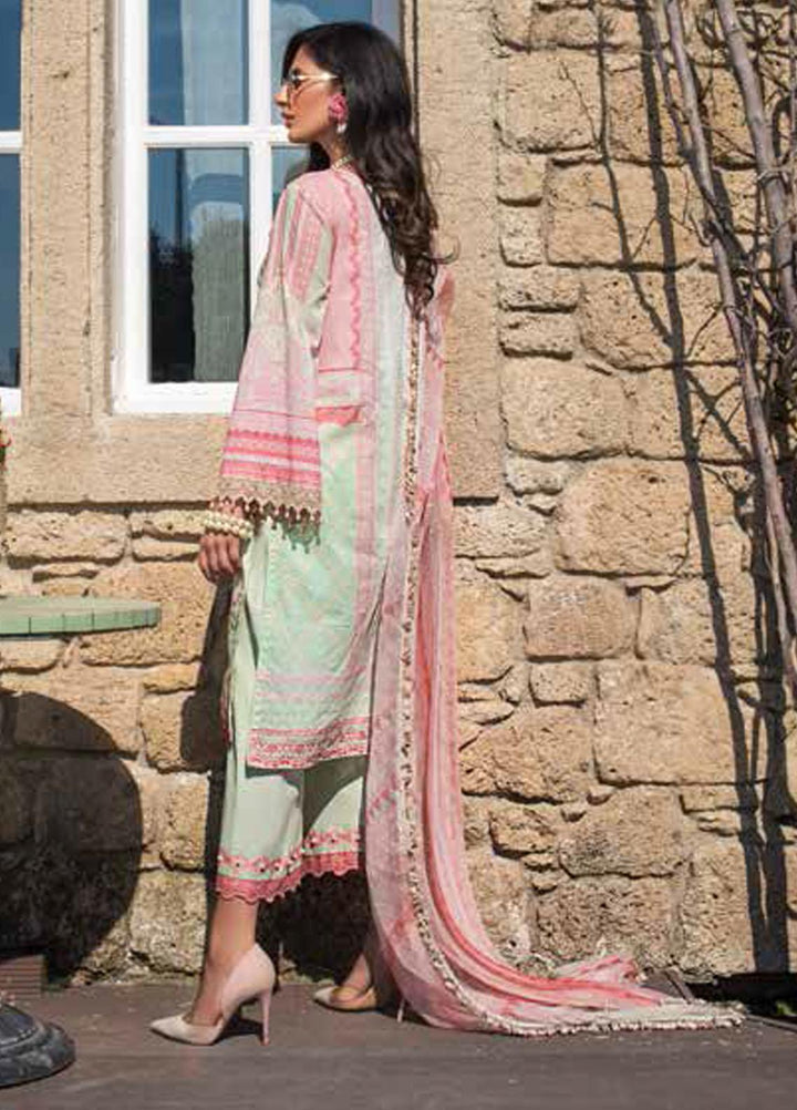 Tahra by Zainab Chottani Embroidered Lawn Suits Unstitched 3 Piece TZC21L 2A MYSTIC ROSE - Summer Collection