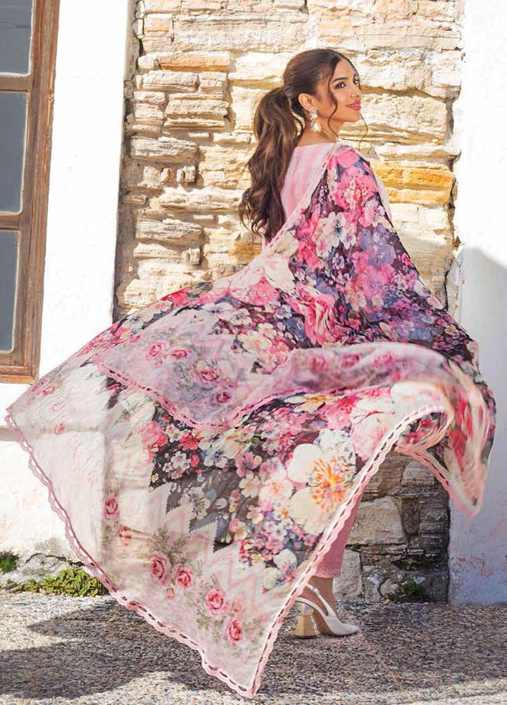 Tahra by Zainab Chottani Embroidered Lawn Suits Unstitched 3 Piece TZC21L 3A SEA PEARLS - Summer Collection