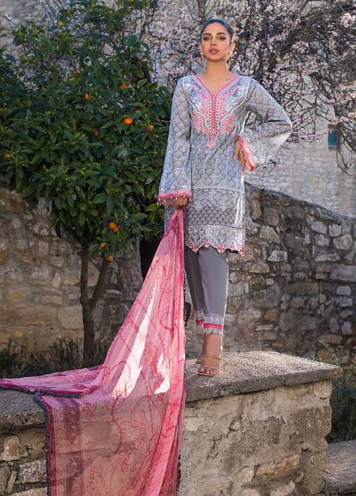 Tahra by Zainab Chottani Embroidered Lawn Suits Unstitched 3 Piece TZC21L 8A SUMMER GLORY - Summer Collection