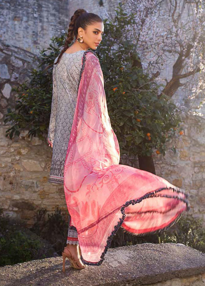 Tahra by Zainab Chottani Embroidered Lawn Suits Unstitched 3 Piece TZC21L 8A SUMMER GLORY - Summer Collection