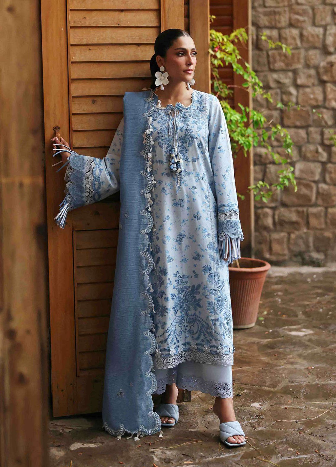 Talia by Republic Womenswear Embroidered Lawn Suits Unstitched 3 Piece RW25TL D-2 B Mireya - Summer Collection