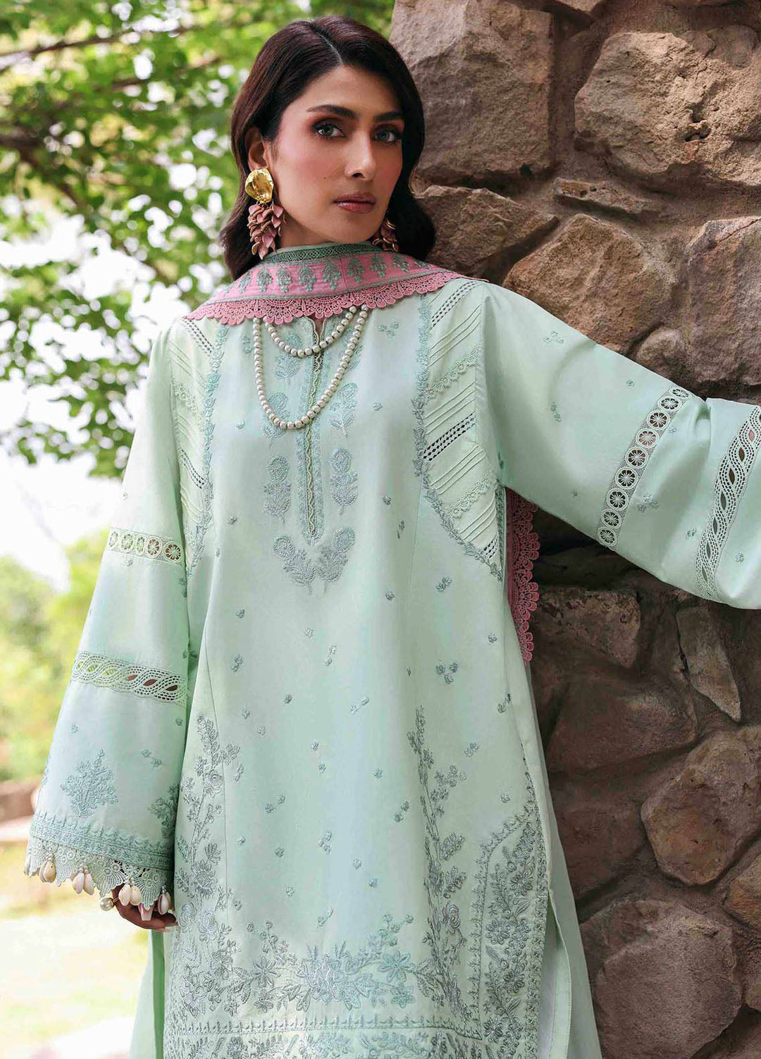 Talia by Republic Womenswear Embroidered Lawn Suits Unstitched 3 Piece RW25TL D-4 A Fayli - Summer Collection