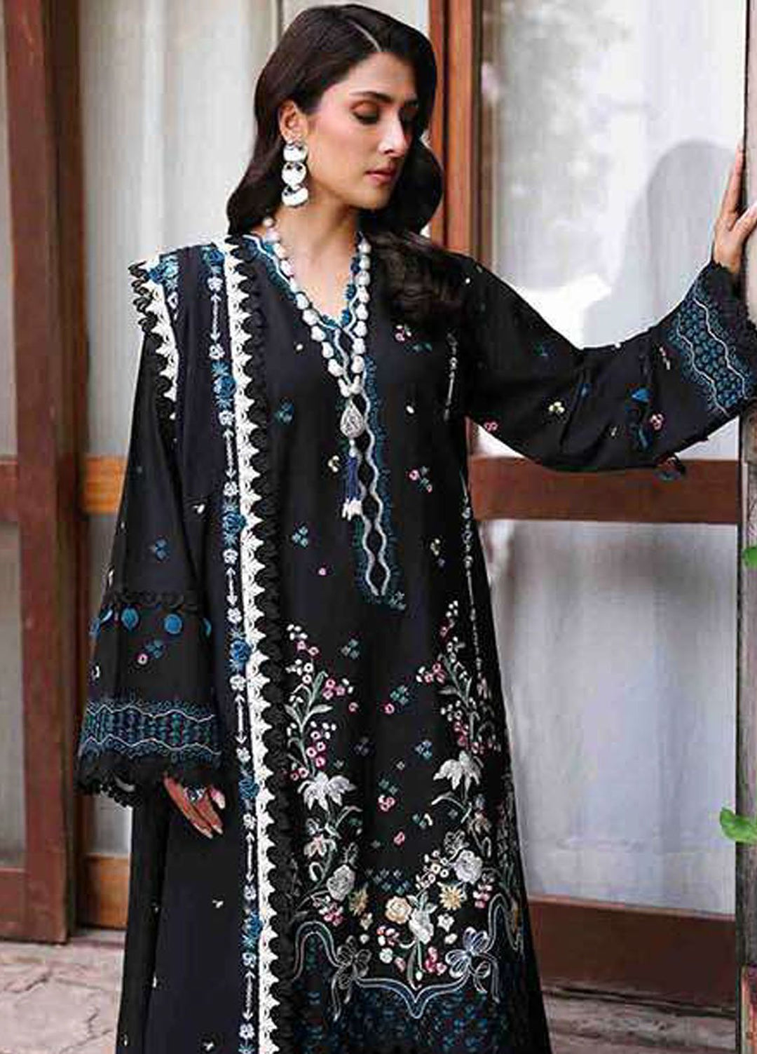 Talia by Republic Womenswear Embroidered Lawn Suits Unstitched 3 Piece RW25TL D-5 B Farae - Summer Collection