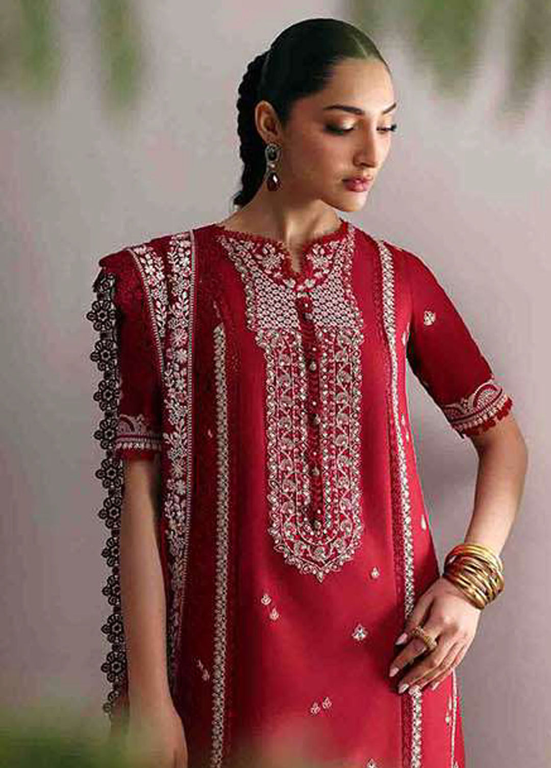 Talia by Republic Womenswear Embroidered Lawn Suits Unstitched 3 Piece RW25TL D-6 A Evara - Summer Collection