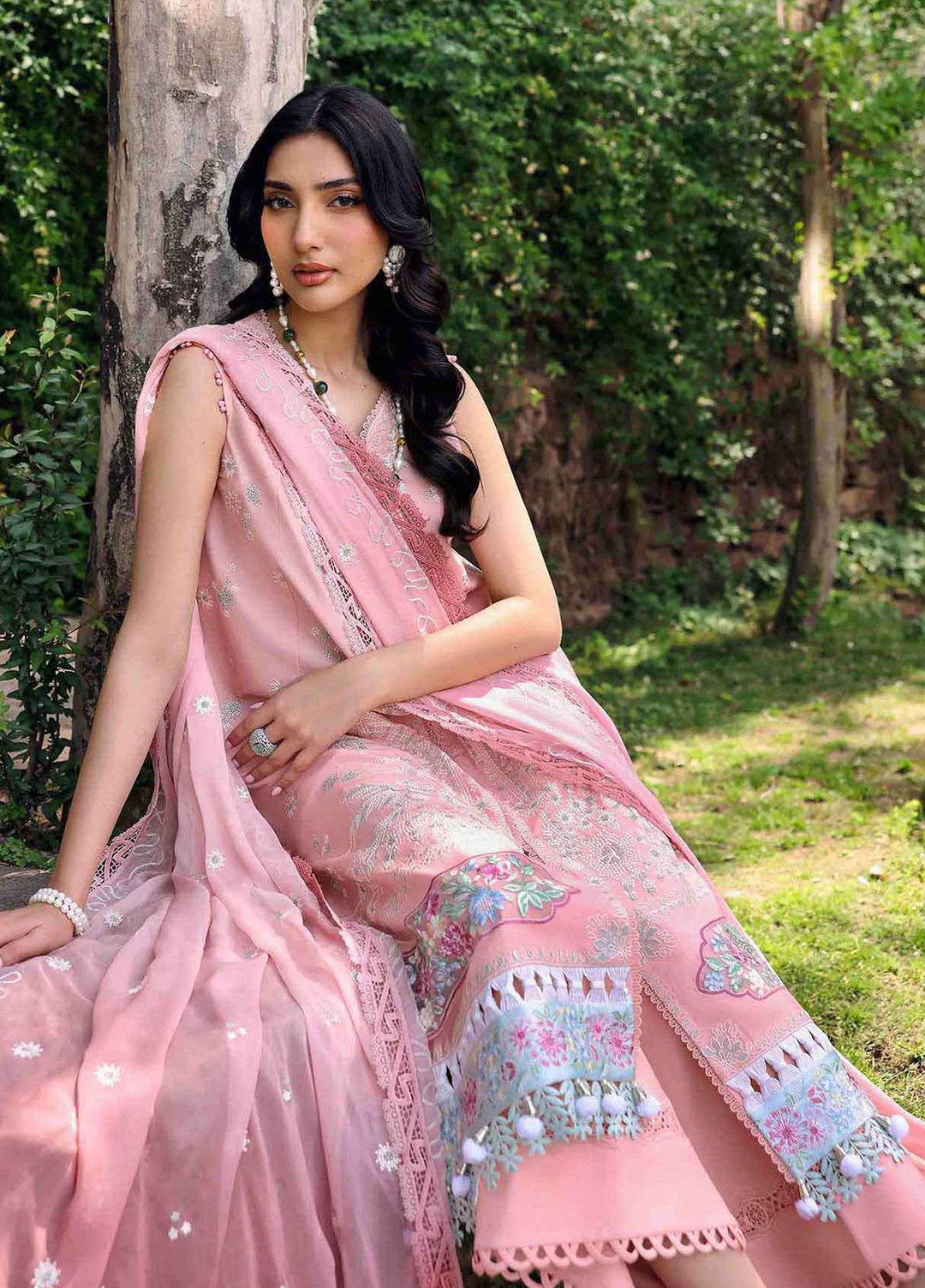 Talia by Republic Womenswear Embroidered Lawn Suits Unstitched 3 Piece RW25TL D-7 A Ora - Summer Collection