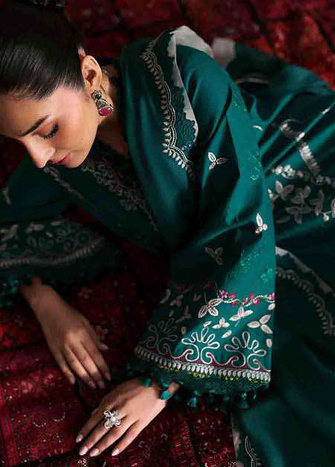 Talia by Republic Womenswear Embroidered Lawn Suits Unstitched 3 Piece RW25TL D-8 B Nia - Summer Collection