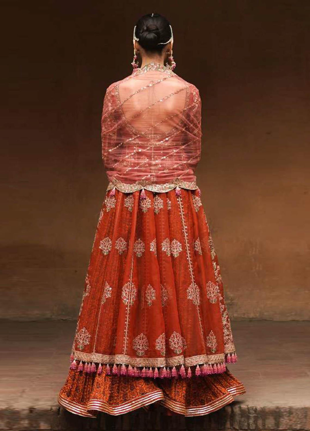 Tammam By Hussain Rehar Embroidered Organza Suits Unstitched 3 Piece HRR23T Amanat - Luxury Collection