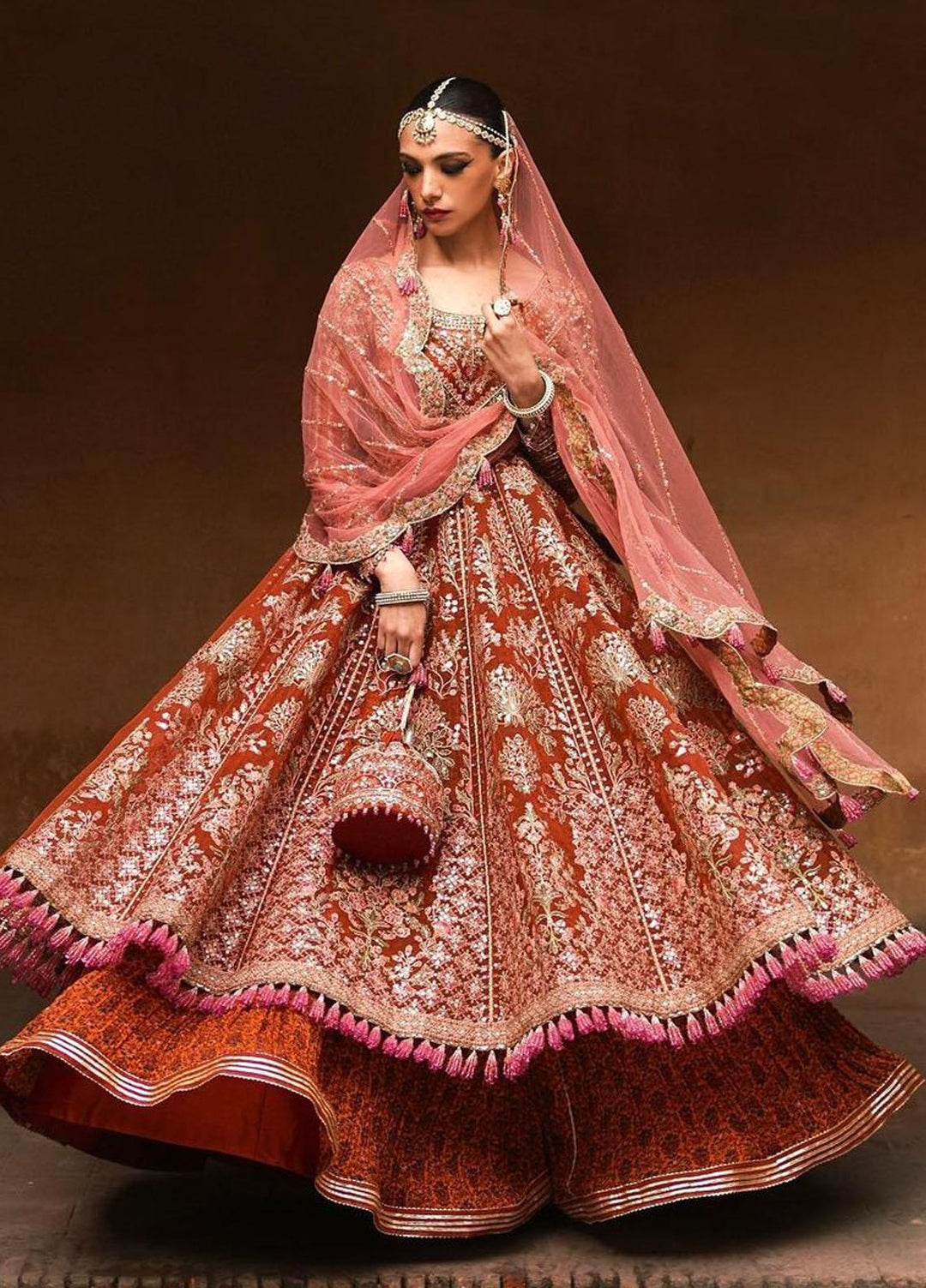 Tammam By Hussain Rehar Embroidered Organza Suits Unstitched 3 Piece HRR23T Amanat - Luxury Collection