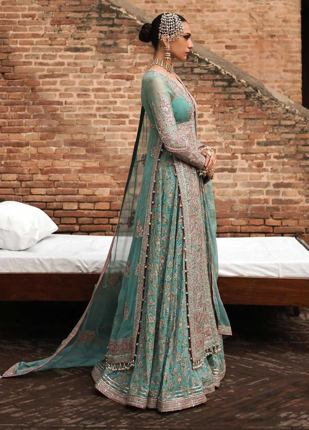 Tammam By Hussain Rehar Embroidered Chiffon Suits Unstitched 3 Piece HRR23T Khuaab - Luxury Collection