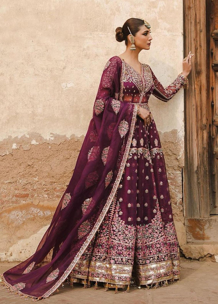 Tammam By Hussain Rehar Embroidered Organza Suits Unstitched 3 Piece HRR23T Yaad - Luxury Collection