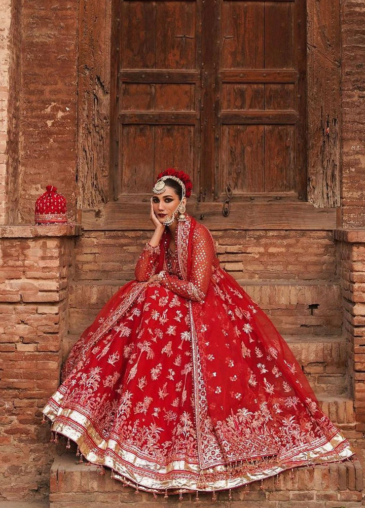 Tammam By Hussain Rehar Embroidered Organza Suits Unstitched 3 Piece HRR23T Ismat - Luxury Collection