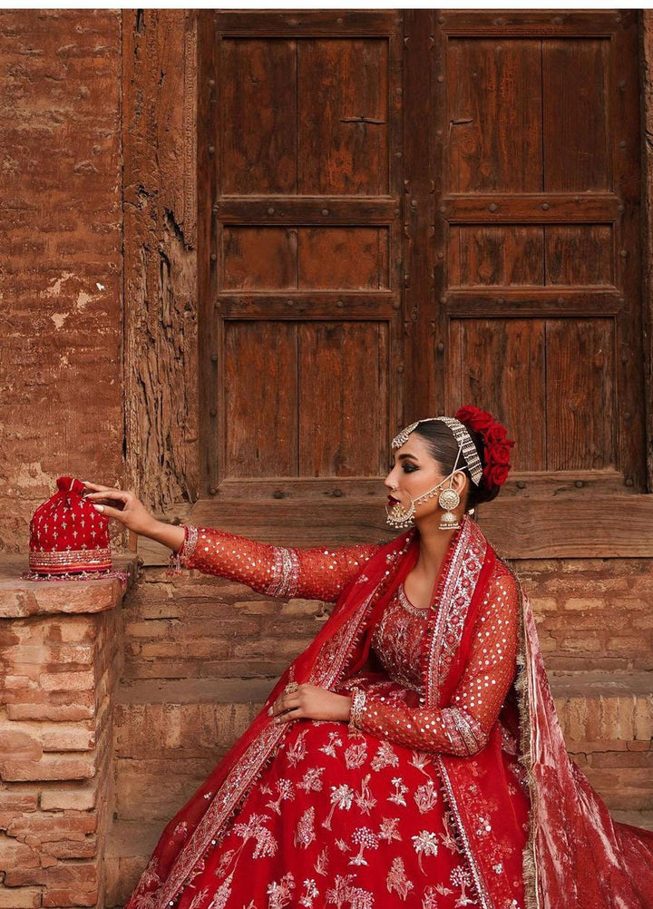 Tammam By Hussain Rehar Embroidered Organza Suits Unstitched 3 Piece HRR23T Ismat - Luxury Collection