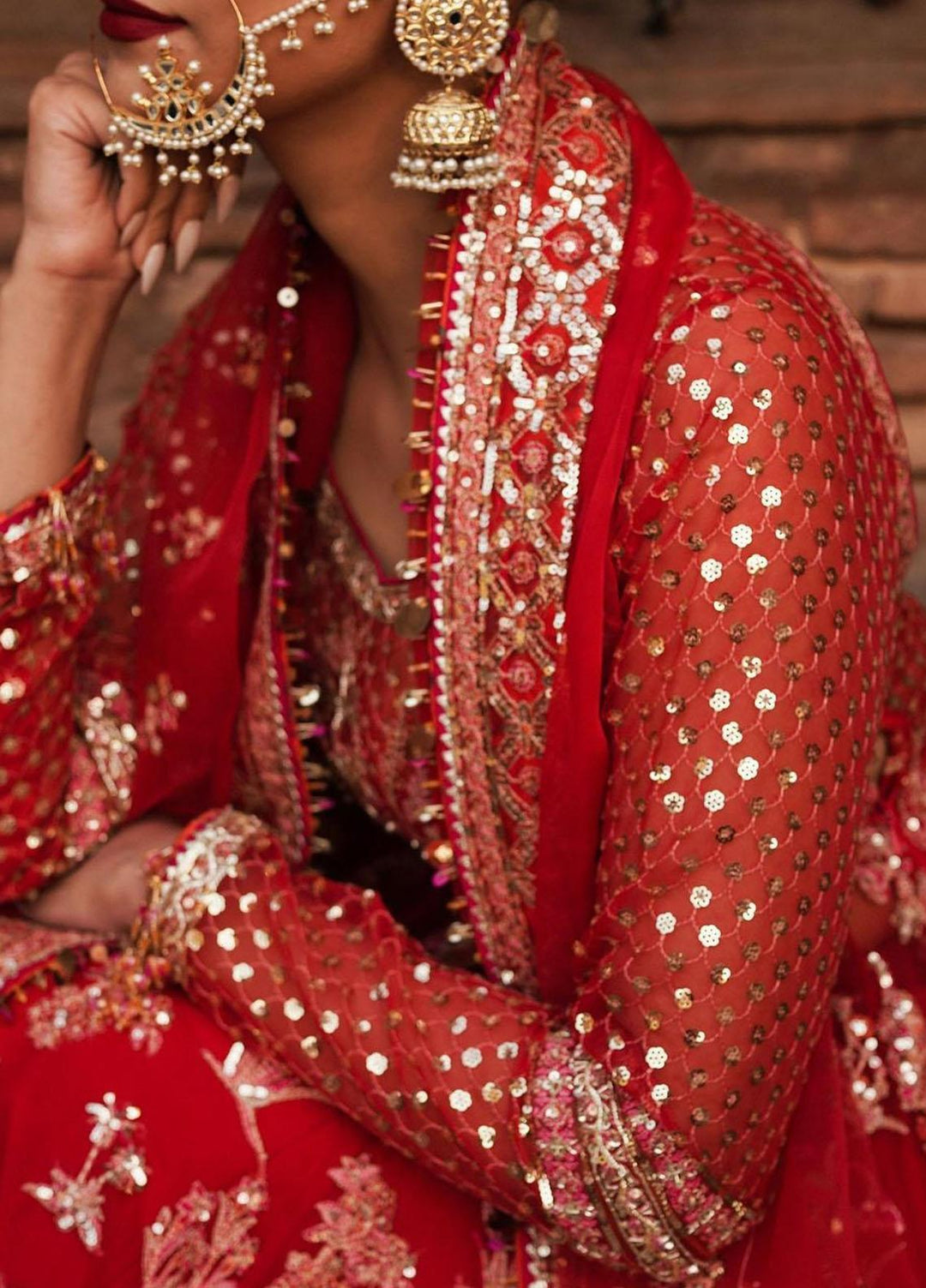 Tammam By Hussain Rehar Embroidered Organza Suits Unstitched 3 Piece HRR23T Ismat - Luxury Collection