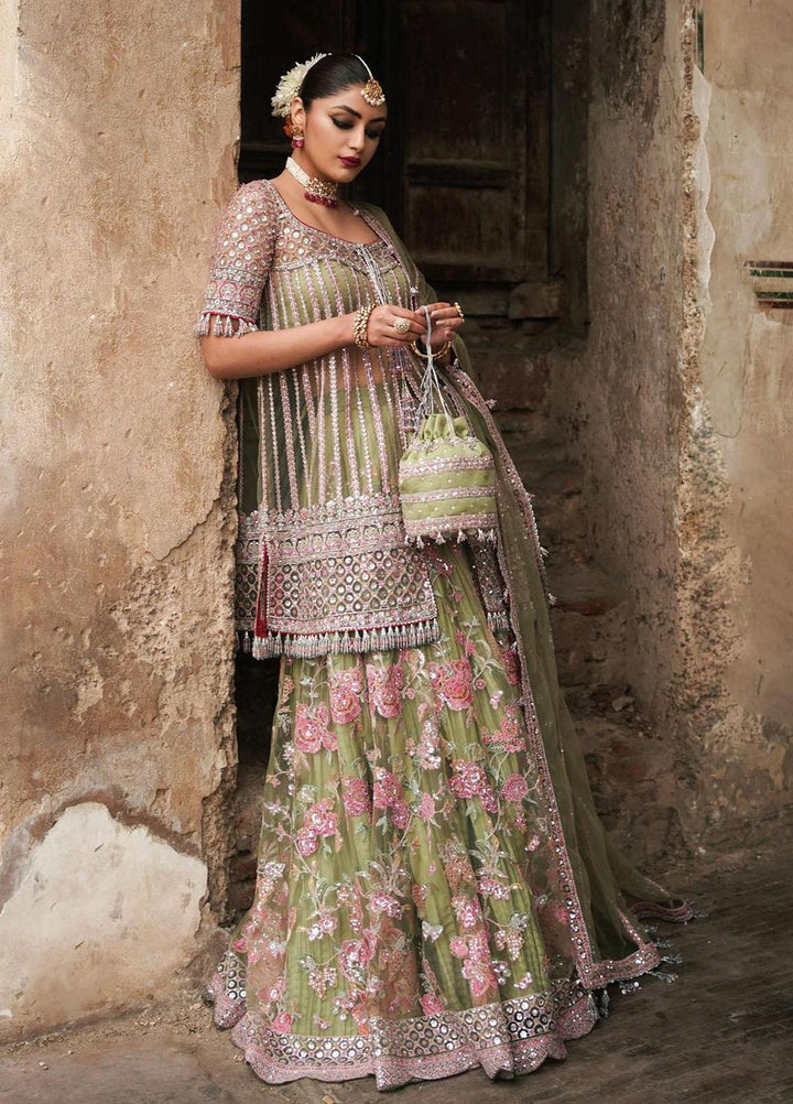 Tammam By Hussain Rehar Embroidered Net Suits Unstitched 3 Piece HRR23T Safar - Luxury Collection