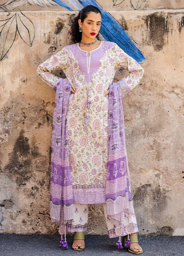 Taneez By Roheenaz Embroidered Lawn Suit Unstitched 3 Piece ENZ24T RNB-02B Kiana - Summer Collection