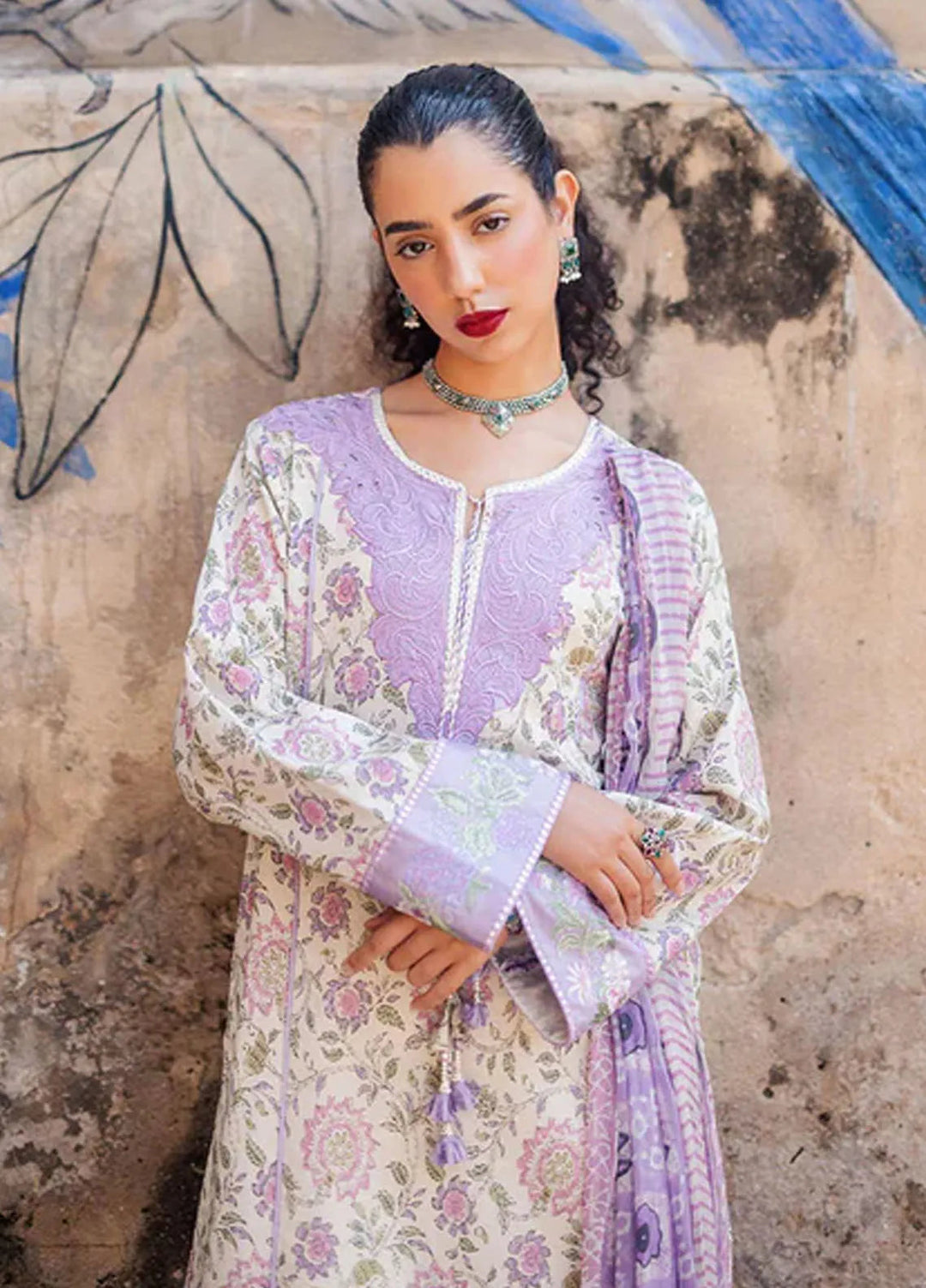 Taneez By Roheenaz Embroidered Lawn Suit Unstitched 3 Piece ENZ24T RNB-02B Kiana - Summer Collection