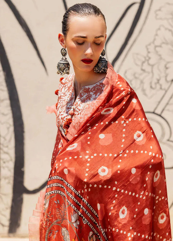 Taneez By Roheenaz Embroidered Lawn Suit Unstitched 3 Piece ENZ24T RNB-03B Yekta - Summer Collection