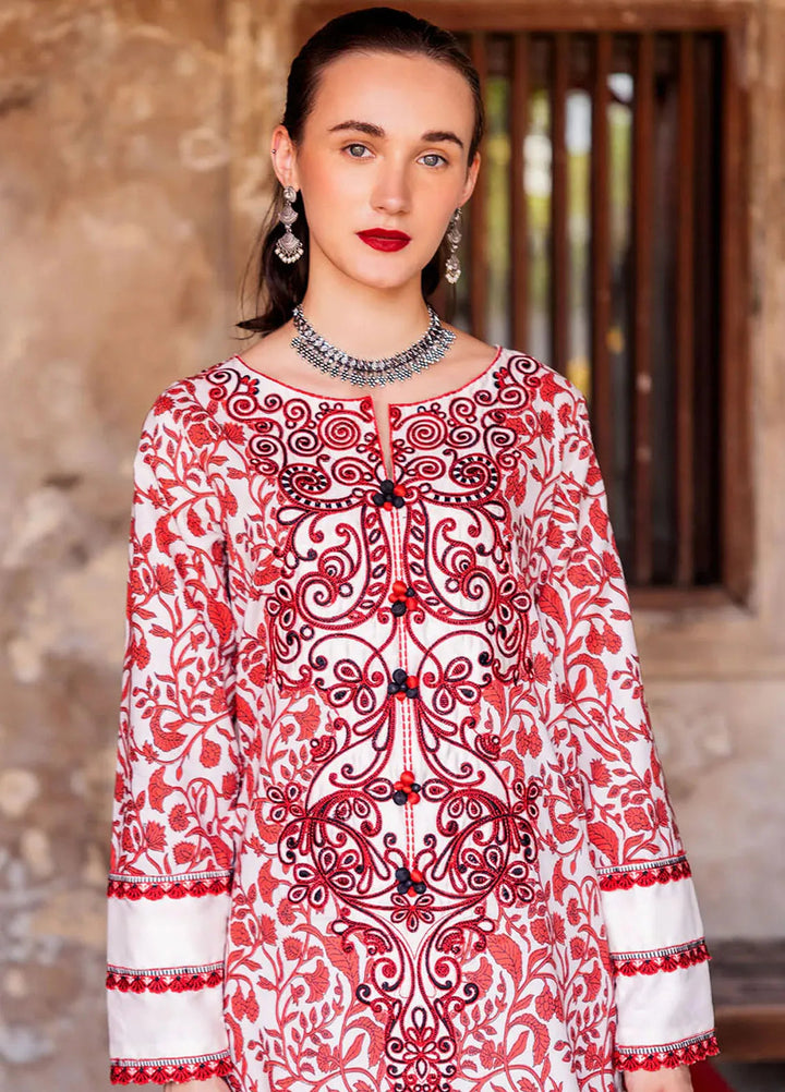 Taneez By Roheenaz Embroidered Lawn Suit Unstitched 3 Piece ENZ24T RNB-04A Kimia - Summer Collection