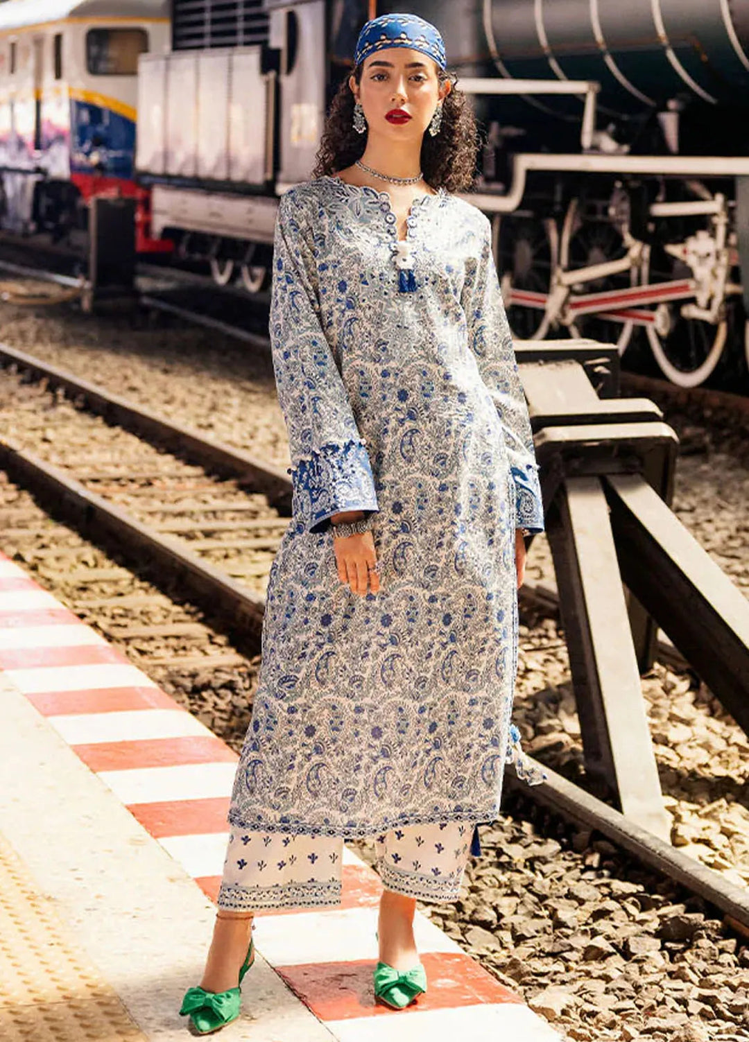 Taneez By Roheenaz Embroidered Lawn Suit Unstitched 3 Piece ENZ24T RNB-05B Samira - Summer Collection