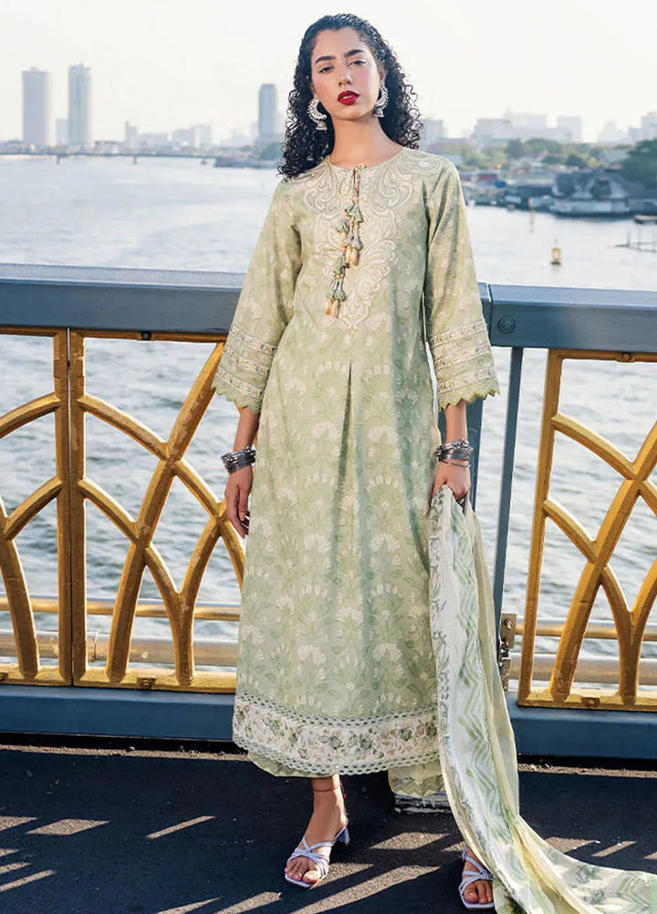 Taneez By Roheenaz Embroidered Lawn Suit Unstitched 3 Piece ENZ24T RNB-07A Raha - Summer Collection