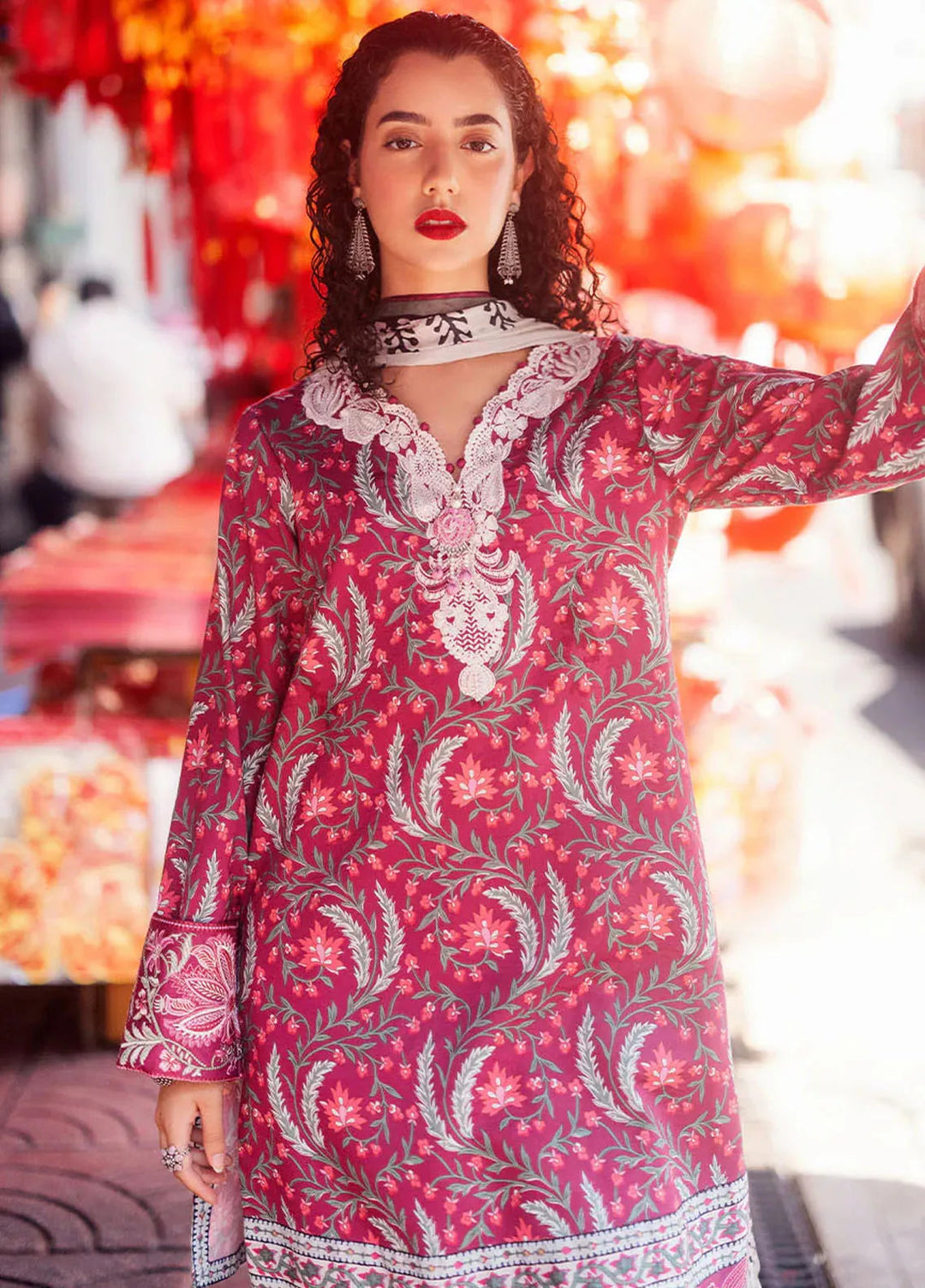 Taneez By Roheenaz Embroidered Lawn Suit Unstitched 3 Piece ENZ24T RNB-08B Leyli - Summer Collection