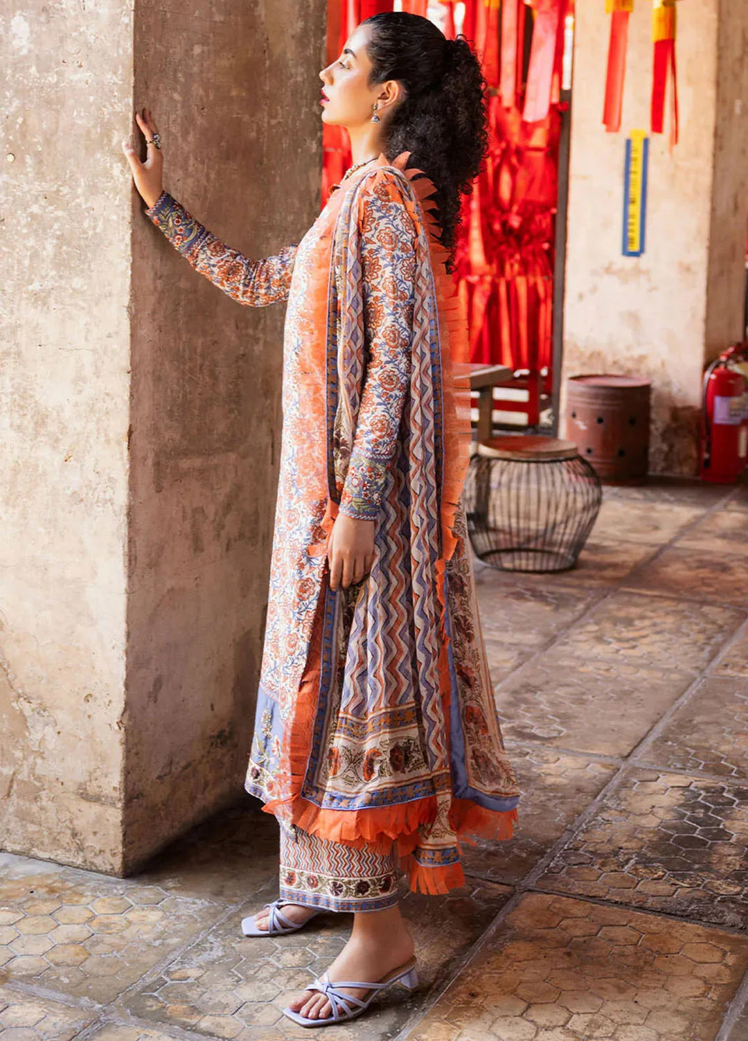 Taneez By Roheenaz Embroidered Lawn Suit Unstitched 3 Piece ENZ24T RNB-09A Neda - Summer Collection