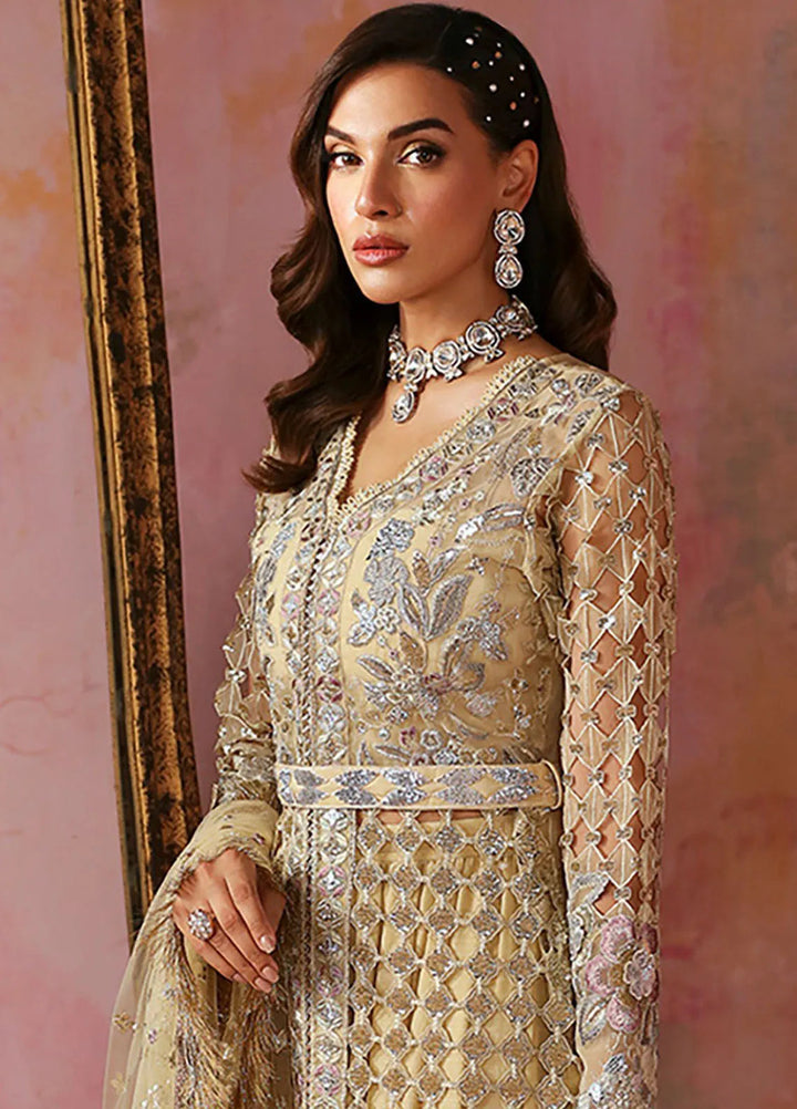 Tara By Sardinia Embroidered Organza Suits Unstitched 3 Piece SRD24T D-01 Glimmer - Festive Collection