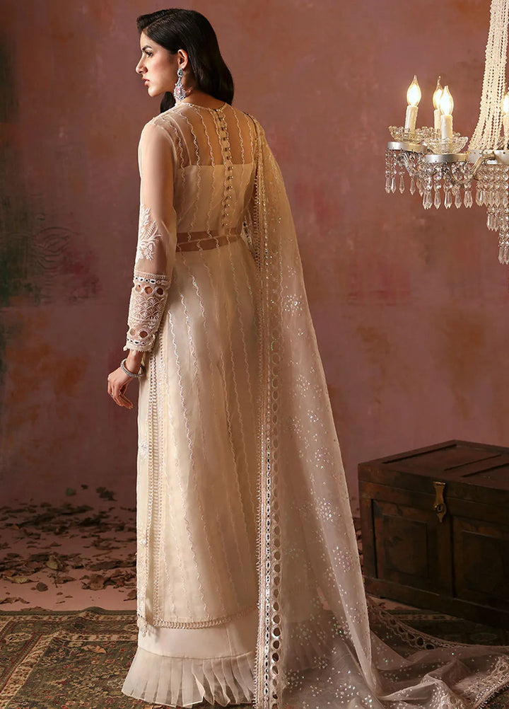 Tara By Sardinia Embroidered Organza Suits Unstitched 3 Piece SRD24T D-03 Dove - Festive Collection