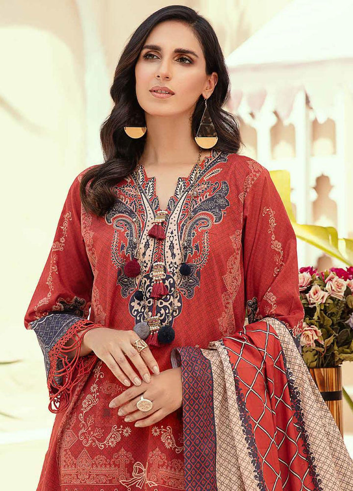 Tarz-e-Libas By Banafsheh Embroidered Lawn Suits Unstitched 3 Piece BF22TL BNT-02 - Summer Collection