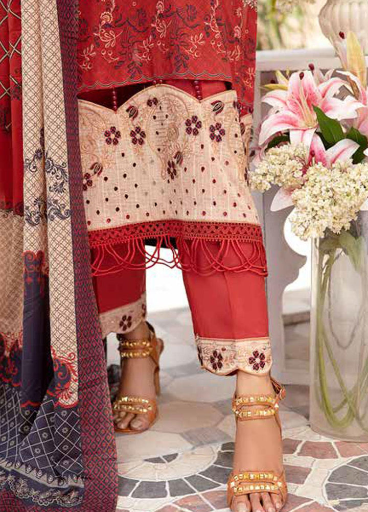 Tarz-e-Libas By Banafsheh Embroidered Lawn Suits Unstitched 3 Piece BF22TL BNT-02 - Summer Collection