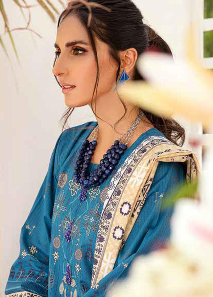 Tarz-e-Libas By Banafsheh Embroidered Lawn Suits Unstitched 3 Piece BF22TL BNT-03 - Summer Collection