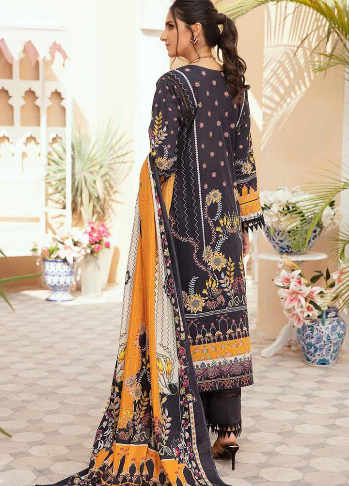 Tarz-e-Libas By Banafsheh Embroidered Lawn Suits Unstitched 3 Piece BF22TL BNT-09 - Summer Collection