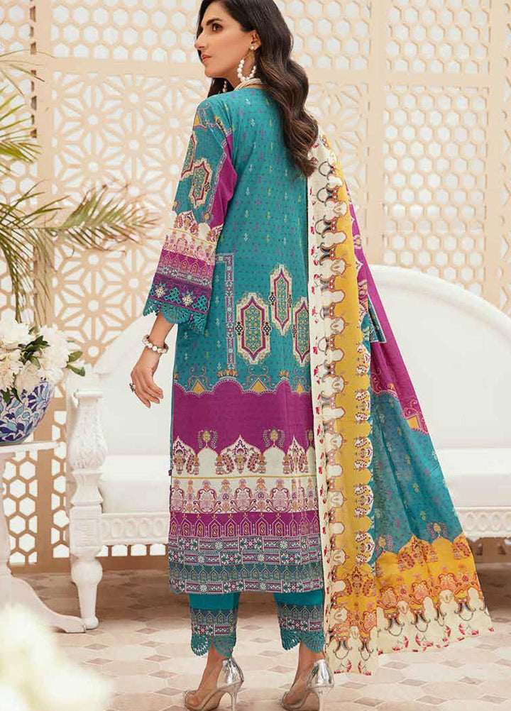 Tarz-e-Libas By Banafsheh Embroidered Lawn Suits Unstitched 3 Piece BF22TL BNT-10 - Summer Collection