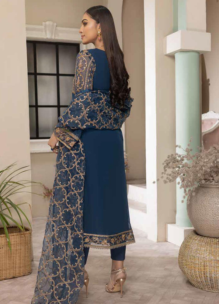 Tasawar By Charizma Embroidered Chiffon Suits Unstitched 4 Piece CRZ23T CEC-01 - Formal Collection