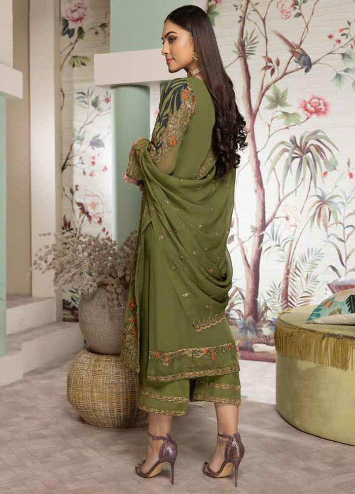 Tasawar By Charizma Embroidered Chiffon Suits Unstitched 4 Piece CRZ23T CEC-04 - Formal Collection