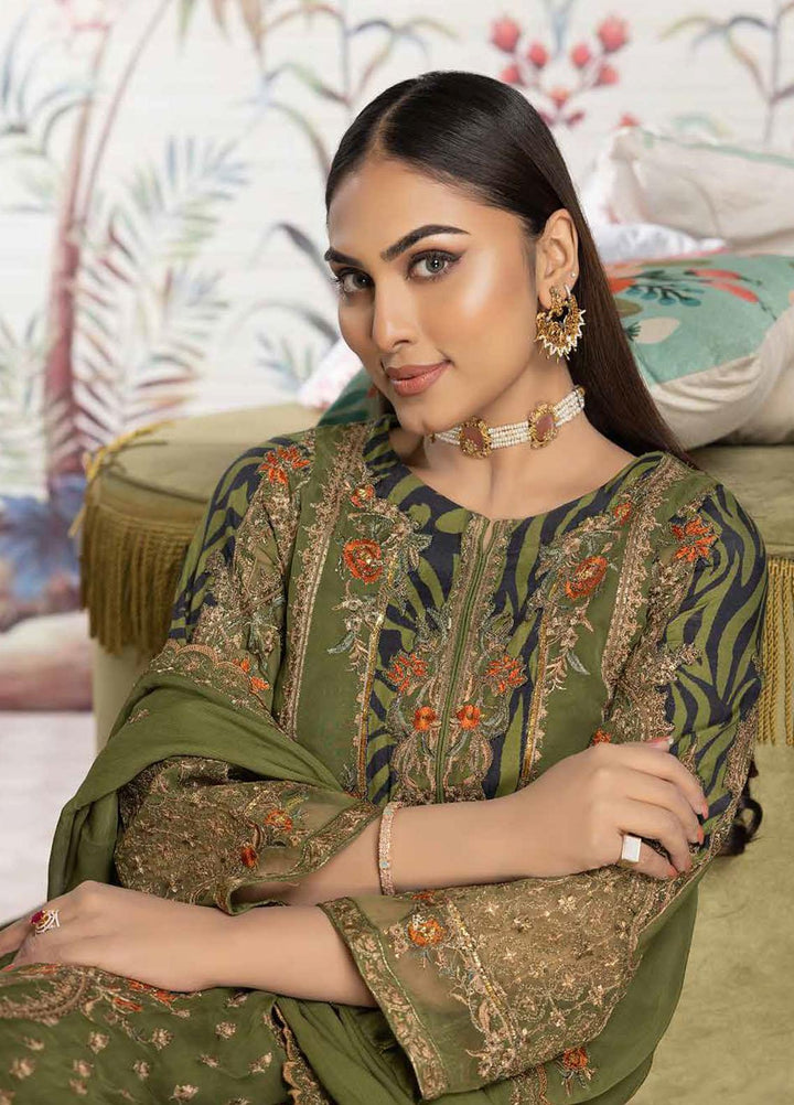 Tasawar By Charizma Embroidered Chiffon Suits Unstitched 4 Piece CRZ23T CEC-04 - Formal Collection