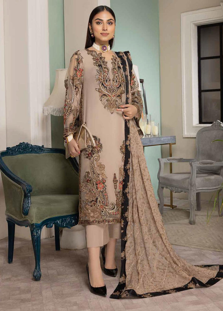 Tasawar By Charizma Embroidered Chiffon Suits Unstitched 4 Piece CRZ23T CEC-05 - Formal Collection