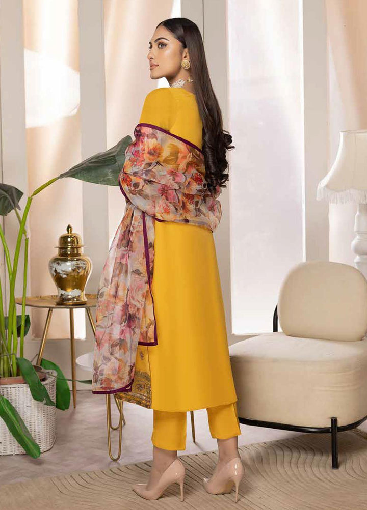 Tasawar By Charizma Embroidered Chiffon Suits Unstitched 4 Piece CRZ23T CEC-06 - Formal Collection