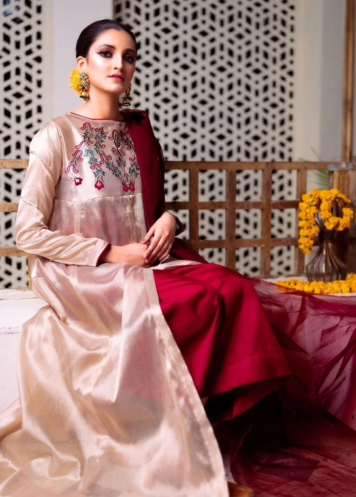 PSK Couture Pret Embroidered Zari 4 Piece Suit THE MONGOL