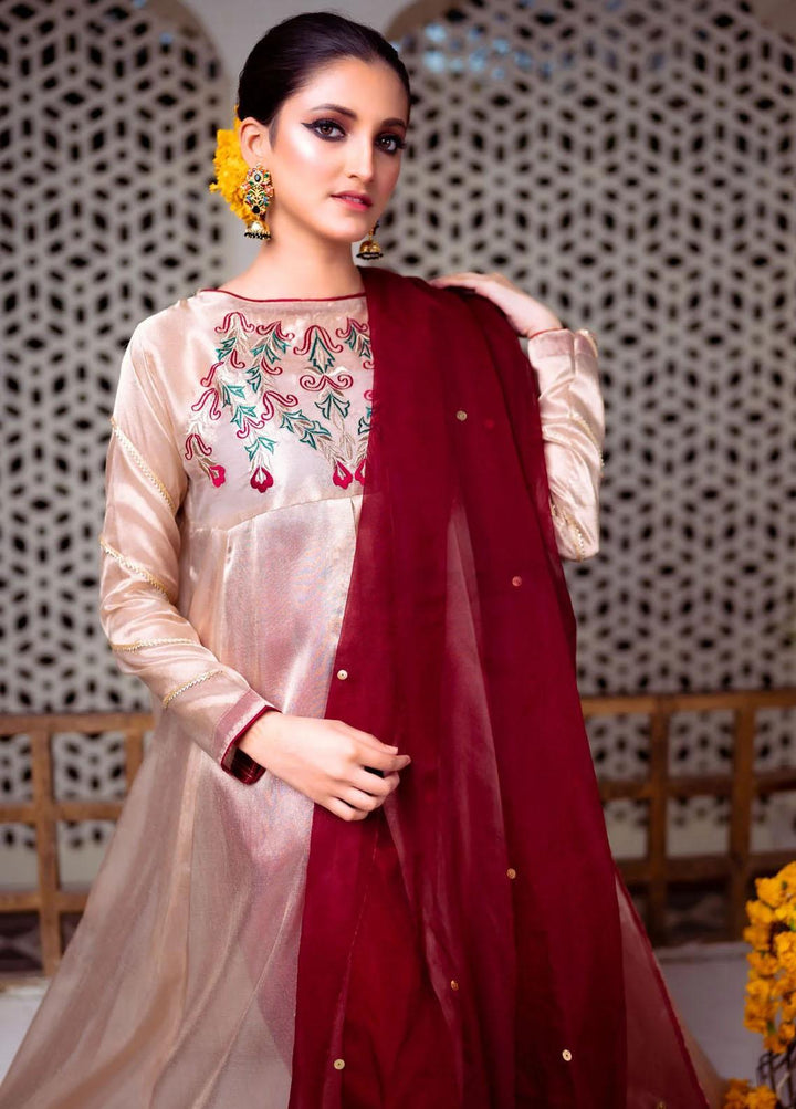 PSK Couture Pret Embroidered Zari 4 Piece Suit THE MONGOL