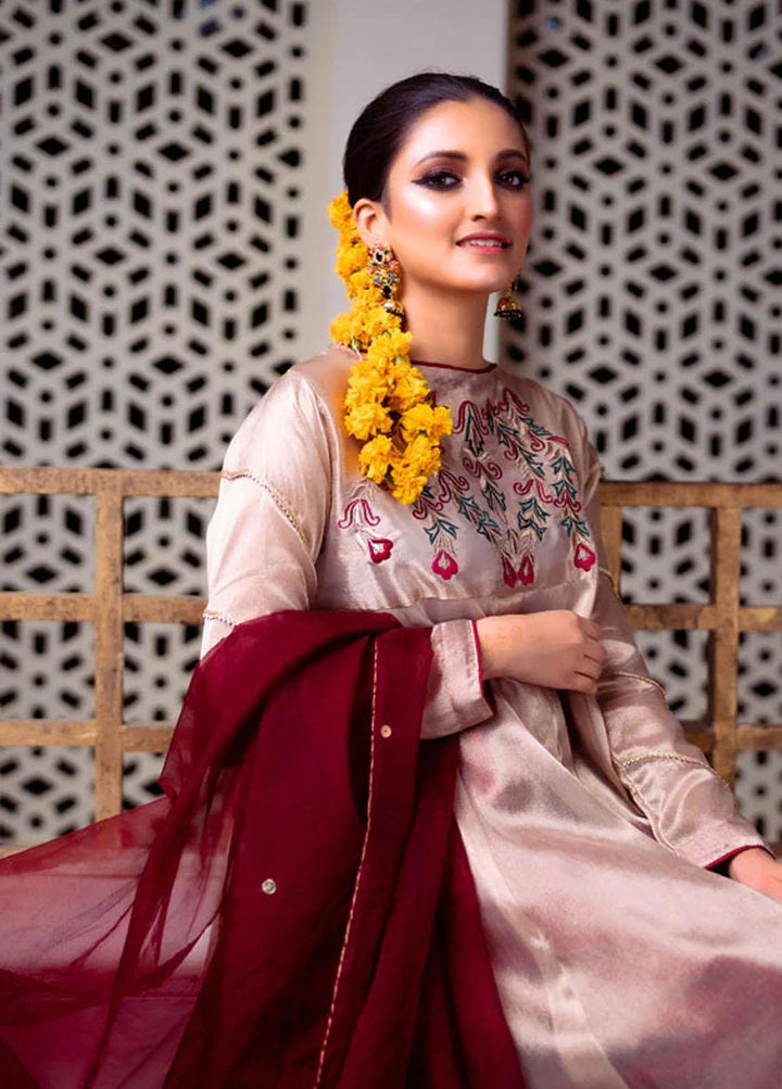 PSK Couture Pret Embroidered Zari 4 Piece Suit THE MONGOL