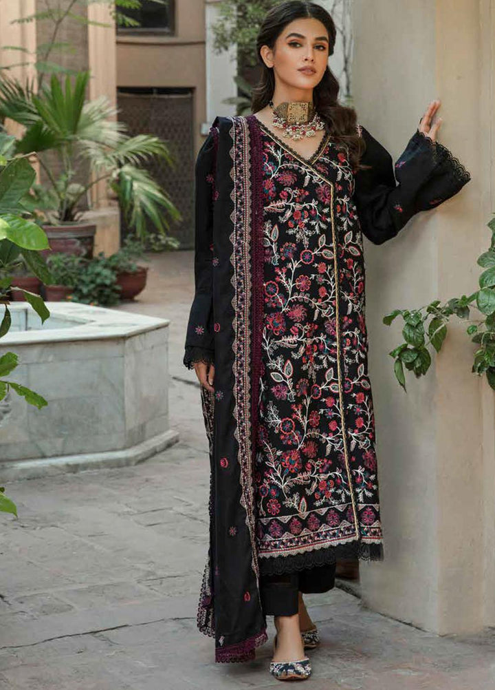 Tassawur By Florent Embroidered Karandi Suits Unstitched 3 Piece FL23T FL-4B - Winter Collection