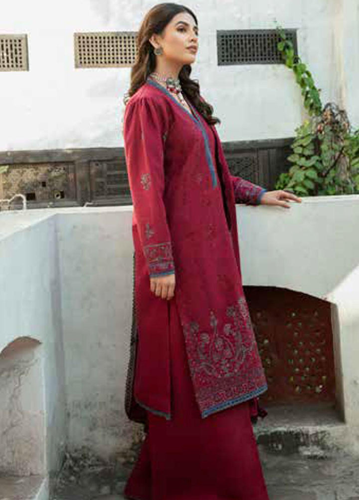 Tassawur By Florent Embroidered Karandi Suits Unstitched 3 Piece FL23T FL-5B - Winter Collection
