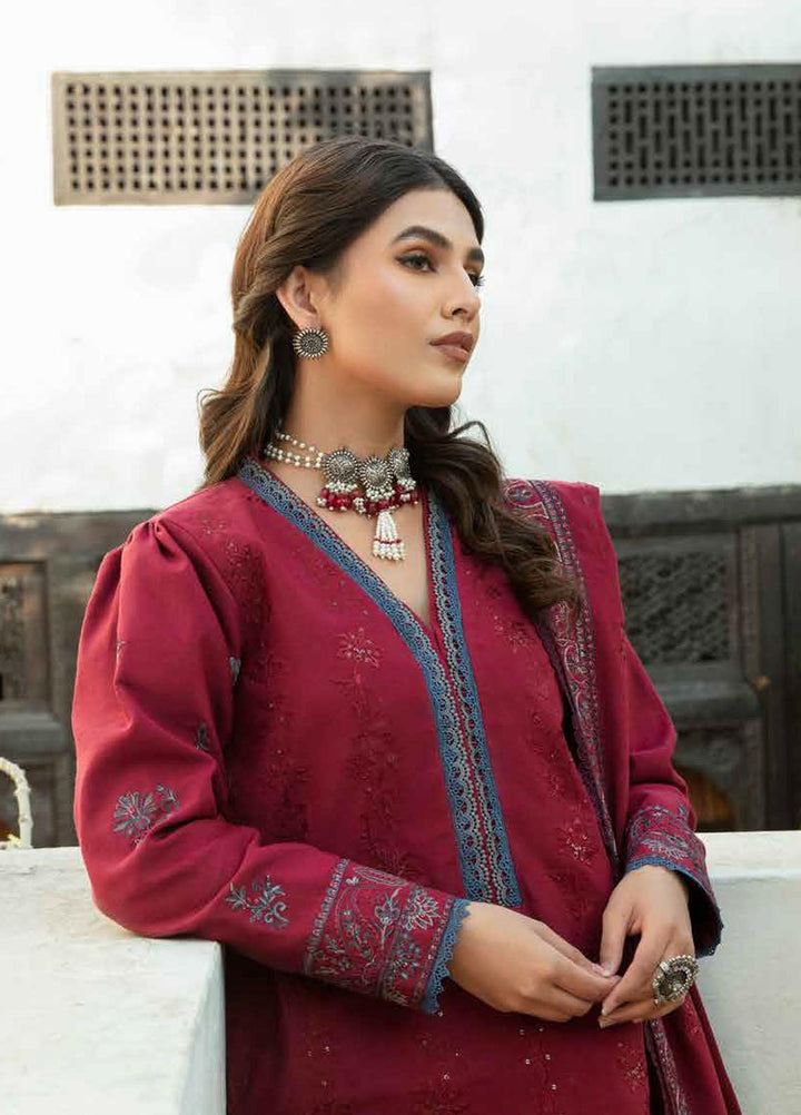 Tassawur By Florent Embroidered Karandi Suits Unstitched 3 Piece FL23T FL-5B - Winter Collection